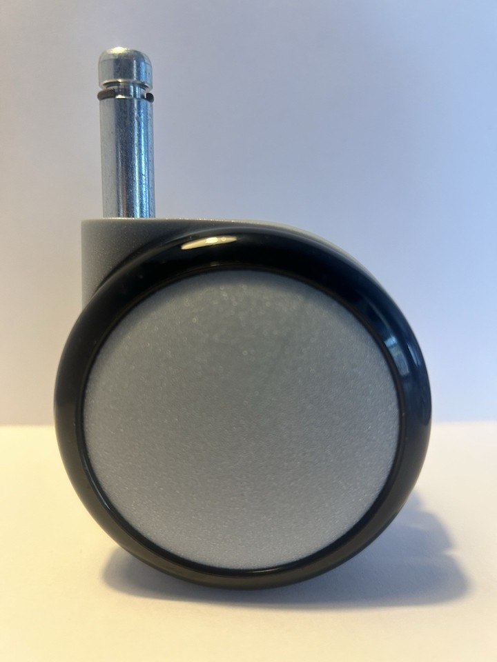 5 x 65mm twin wheel castors for office chairs etc 10mm stem - bench ...