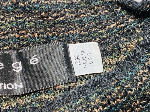 Protege Collection Vintage 90er Herren 2XL grün schwarz geometrischer Pullover Coogi-Stil gebraucht, in einwandfreiem Zustand - Bild 7 von 11