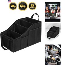 Car Seat Organizer Backseat Car Organizer with 4 Compartments, 4 Cup Holders ...
