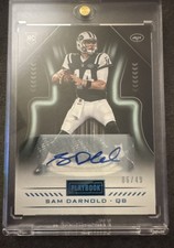 2018 Panini Playbook - Rookies Sam Darnold #101 Signatures Platinum /49 (AU, RC)