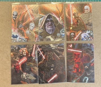 2012 Topps Star Wars Galaxy Series 7 Etched Foil Complete 6 Card Puzzle Set 1-6