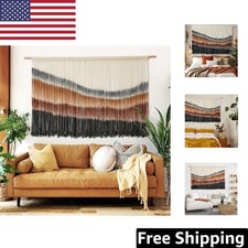 Large Scale Macrame Wall Hanging 57"x35" - Chic Bohemian Tapestry for Any Room