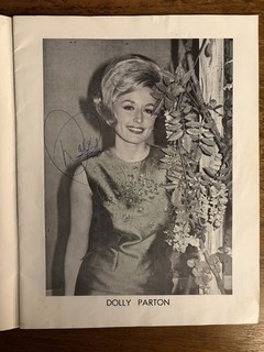 Early DOLLY PARTON Signed 1960s PORTER WAGONER SHOW Souvenir TOUR BOOK autograph