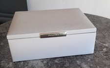 Pandora Medium Grey   Jewellery Box          Approx 9 " x 7 " x  3  "    