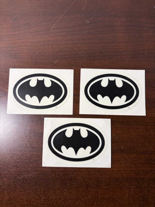 3 Colorforms 1992 Batman Glow in the Dark Stickers Ralston Purina Co.