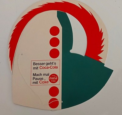 Vintage Coca-Cola Paper Promo Mask   1960s Rare Display Piece