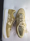 A Bathing Ape Bape Sta #3  suede shoes 1I70-191-008 size 13 beige color