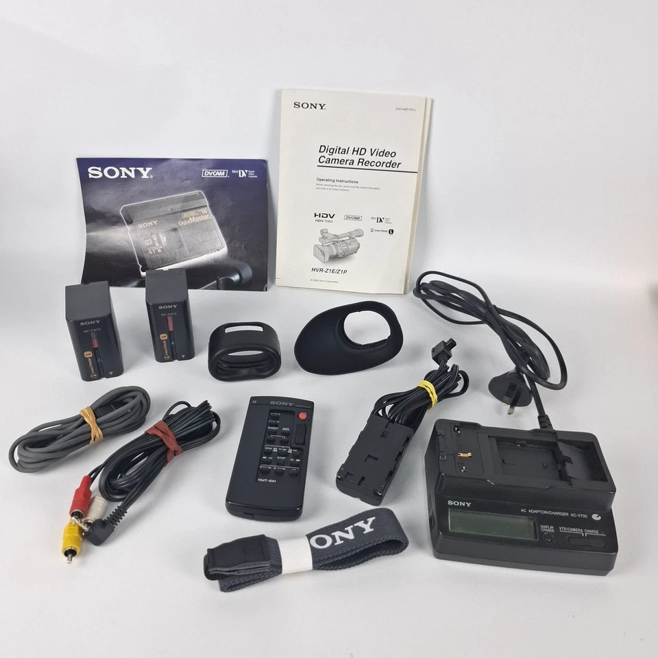 Sony Video Camera HVR-Z1P Digital HD Recorder HDV 1080i DVCAM w/ Accessories Box - Image 3 of 4