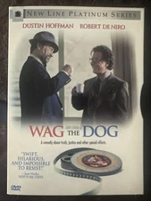 Wag the Dog [DVD, 1997, Platinum Series] Dustin Hoffman Robert DeNiro Snap Case