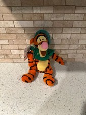 VTG Disney Store Winnie The Pooh ST. PATRICK'S DAY TIGGER Mini Bean Bag 9" b21
