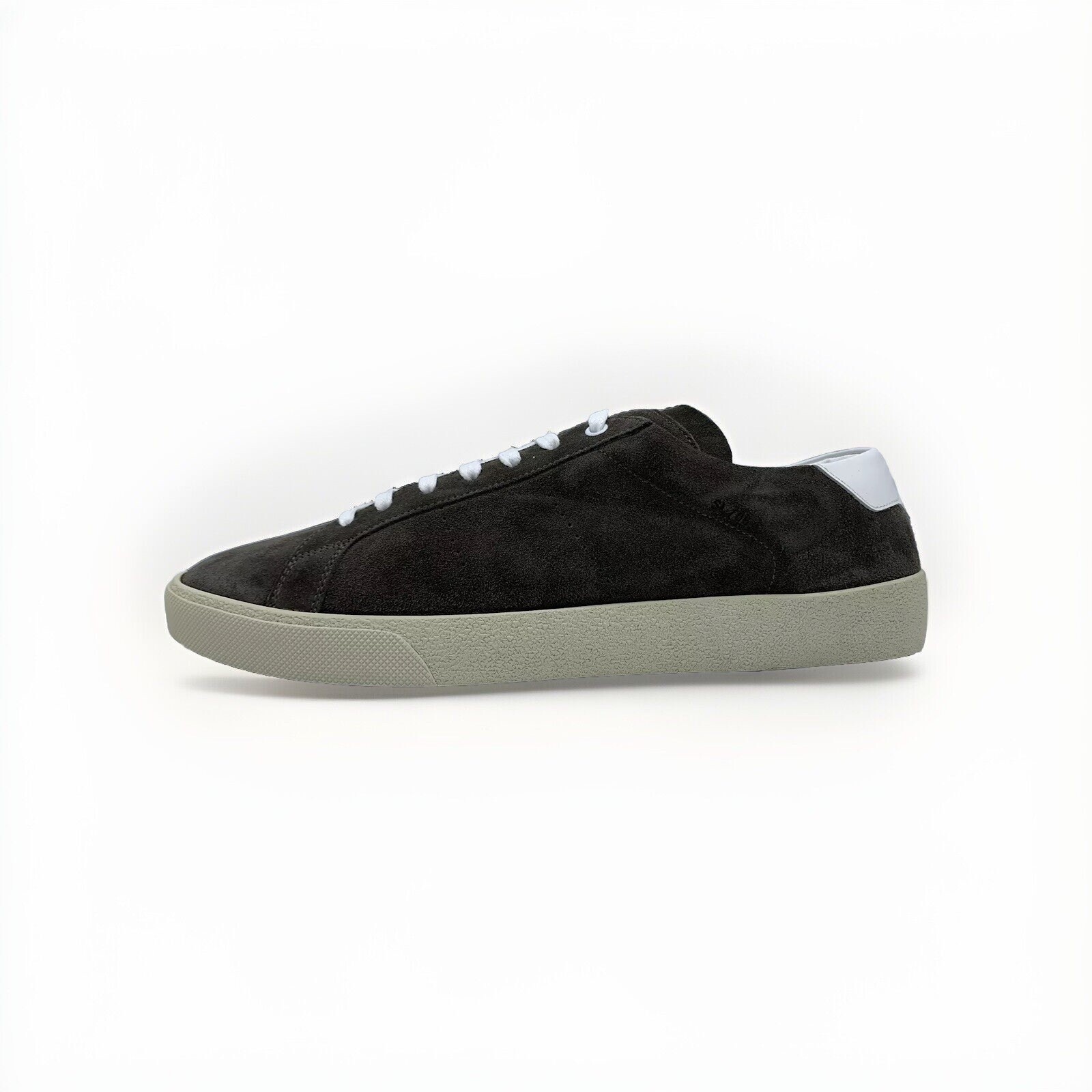 Sneakers basse Saint Laurent marrone scamosciato $800 taglia US 17 EU 50 Made in Italy