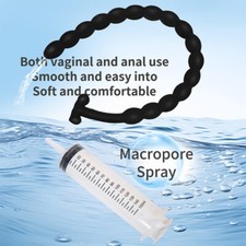 Cleaning Anal Shower Enema Douche Nozzle Wash Anus Vaginal Colon Cleaner syringe