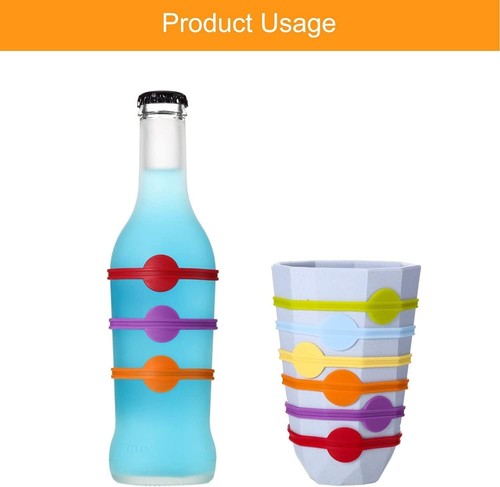 VICDUEKG Glasmarkierer, Glas Markierung Trinkglas Wiederver Wendbare Glasmark... - Bild 6 von 9