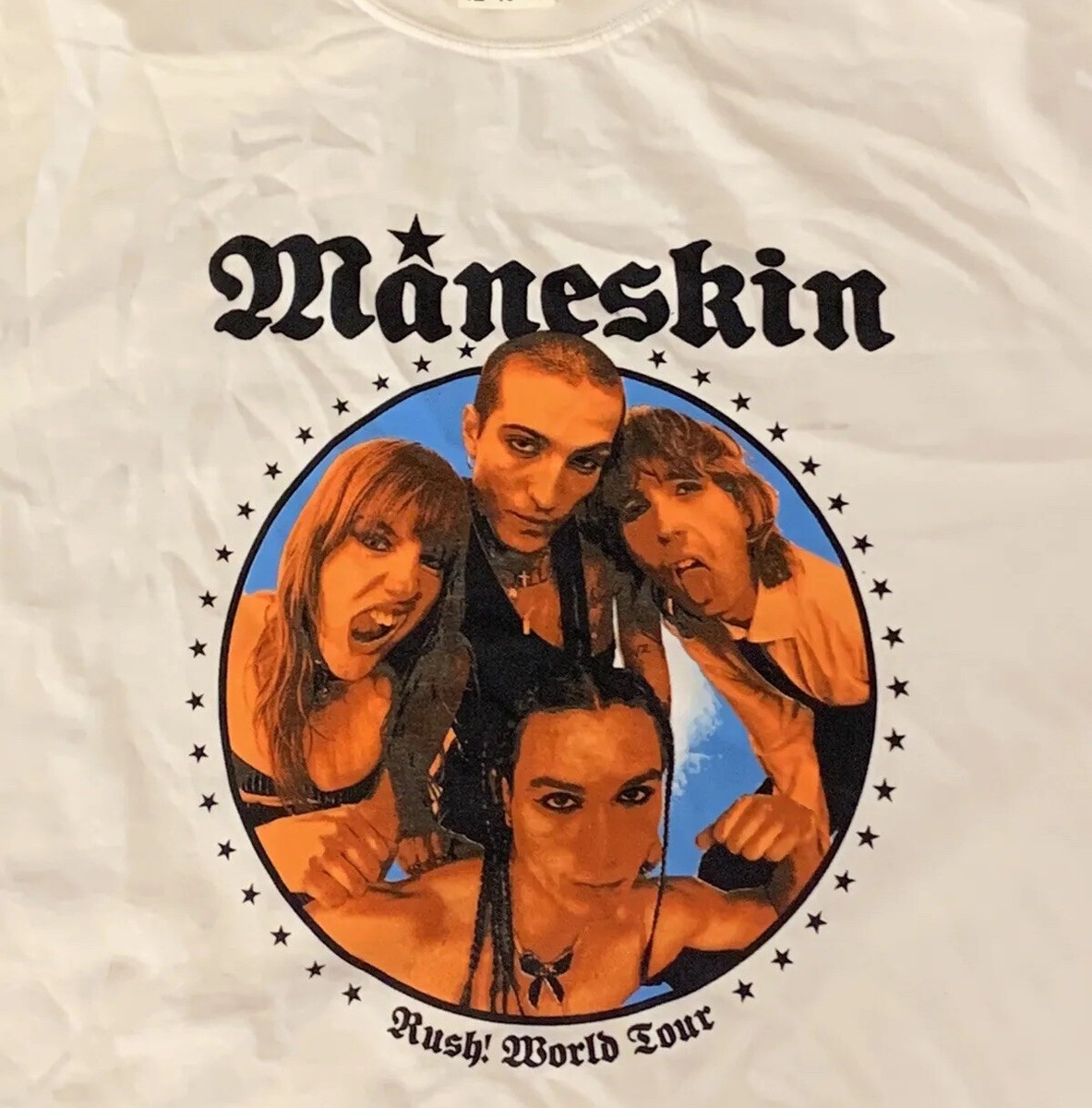 2023 Måneskin RUSH World Tour T-Shirt Large Concert MSG 2023 Måneskin RUSH World Tour T-Shirt Large Concert MSG