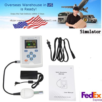 FDA US Seller SpO2 PR Blood Oxygen Simulator Pulse Oximeter Accuracy Test,Fedex