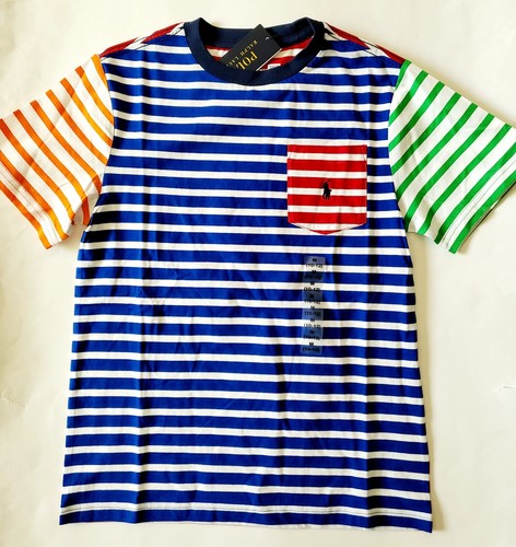Polo Ralph Lauren Boys short sleeve t-shirt Pony Logo Size M L XL Colorblock - Picture 6 of 11
