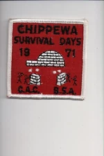 1971 CAC Chippewa Survival Days patch