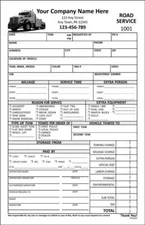 Custom Heavy Tow Truck Road Service Forms / 5.5 X 8.5 / 2 or 3 Part / TMG069