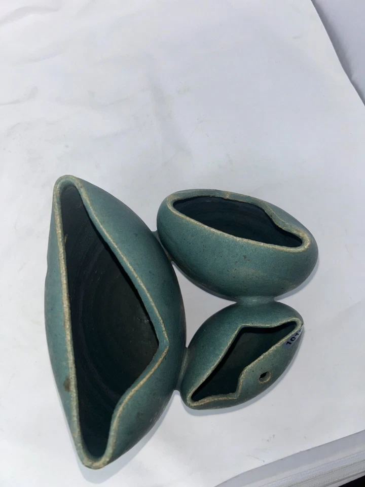 Regalo perfecto | Esculturas de cerámica hechas a mano | Juego de jarrones de arte abstracto moderno Foto 4 de 4