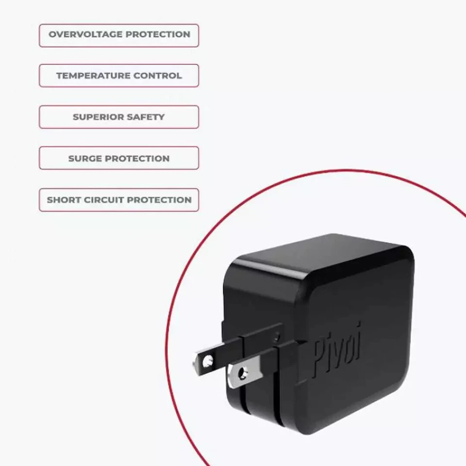 Lote Adaptador de Corriente USB Doble Puertos 3.0A PD Tipo C Cargador de Pared Enchufe Universal Foto 4 de 4