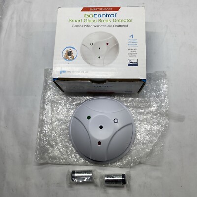 GoControl Smart Glass Break Detector GD00Z-2 ,Z Wave ,