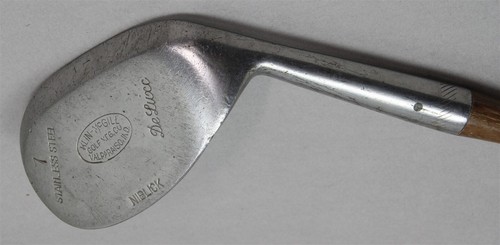 Antica mazza da golf KLIN-MCGILL Niblick 7 ferri 34" albero in legno di hickory R/H - Foto 2 di 5