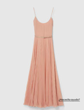 Gucci Belted Pink Pleated Maxi Georgette dress - BNWT