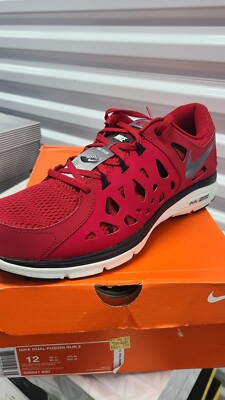 Nike Dual Fusion Lite Sneakers 12 Mens Gray Red Athletic Running Shoe 599513-400 s-l400.jpg main image 4