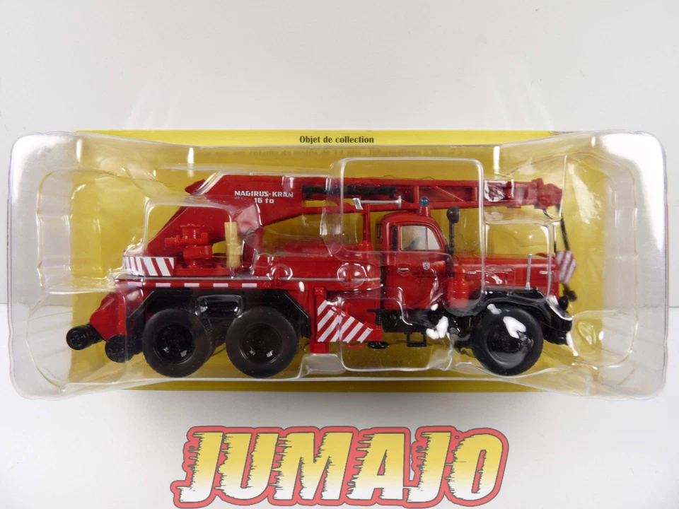 CPF115 Camion 1/43 Hachette IXO Pompiers : MAGIRUS Uranus Camion grue 16 tonnes - Photo 4/4