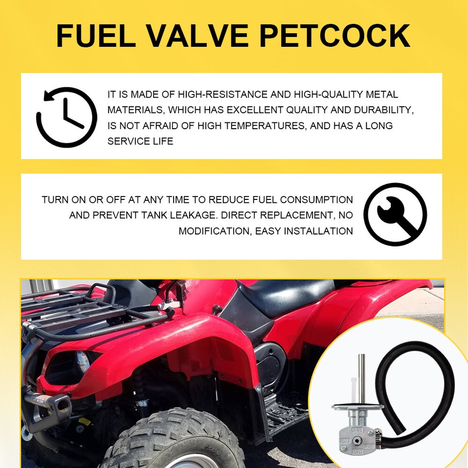 Válvula Gasolina Grizzly YFM400FG YFM600F Válvula De Combustible - Foto 12