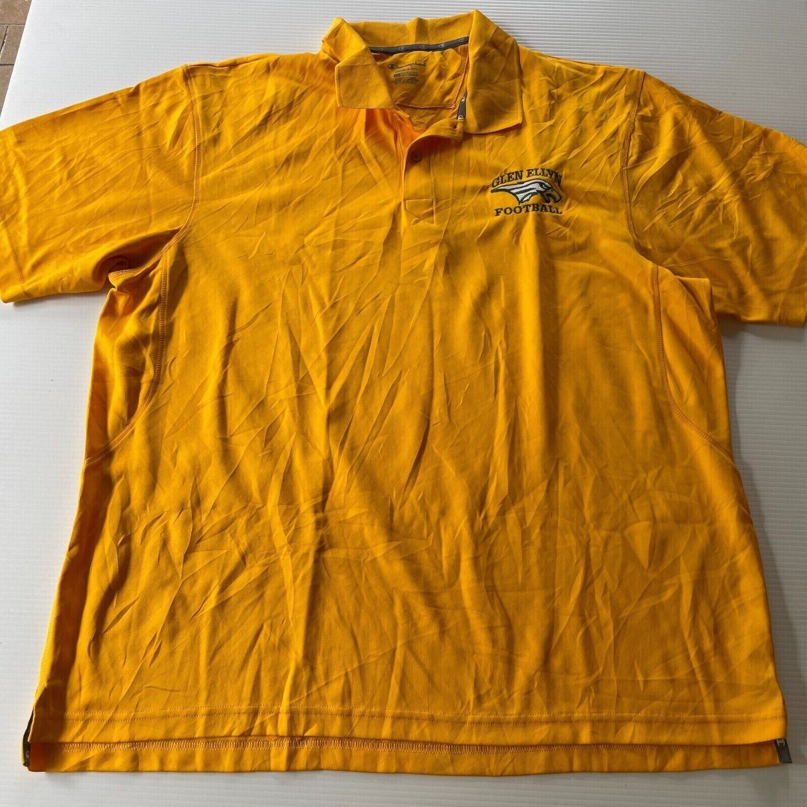 Champion Glen Ellyn Football Polo Shirt for Men Size XL USA Sports Fit