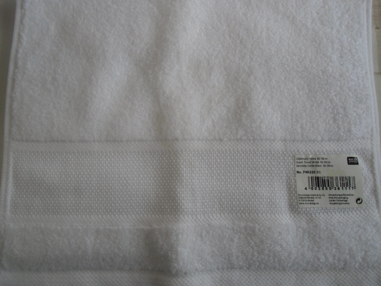 Sea-Club Gästehandtuch Aus Baumwolle - Weiß 50x30 Cm