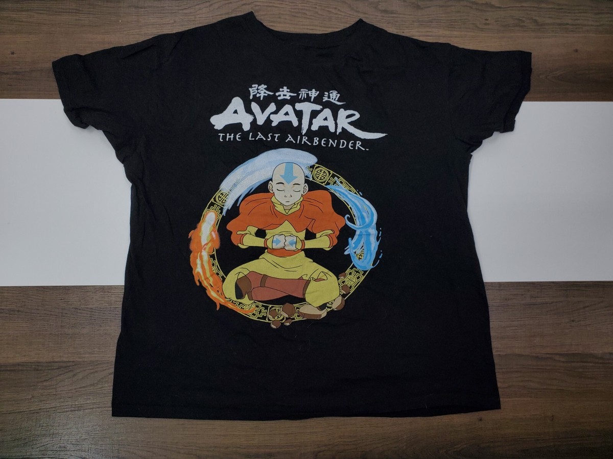 Avatar The Last Airbender Adult Large Anime Shirt Tee TV Show Cartoon Crew  L LG