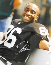 Raghib Rocket Ismail Oakland Raiders Signed 16x20 Glossy Photo JSA Authenticated