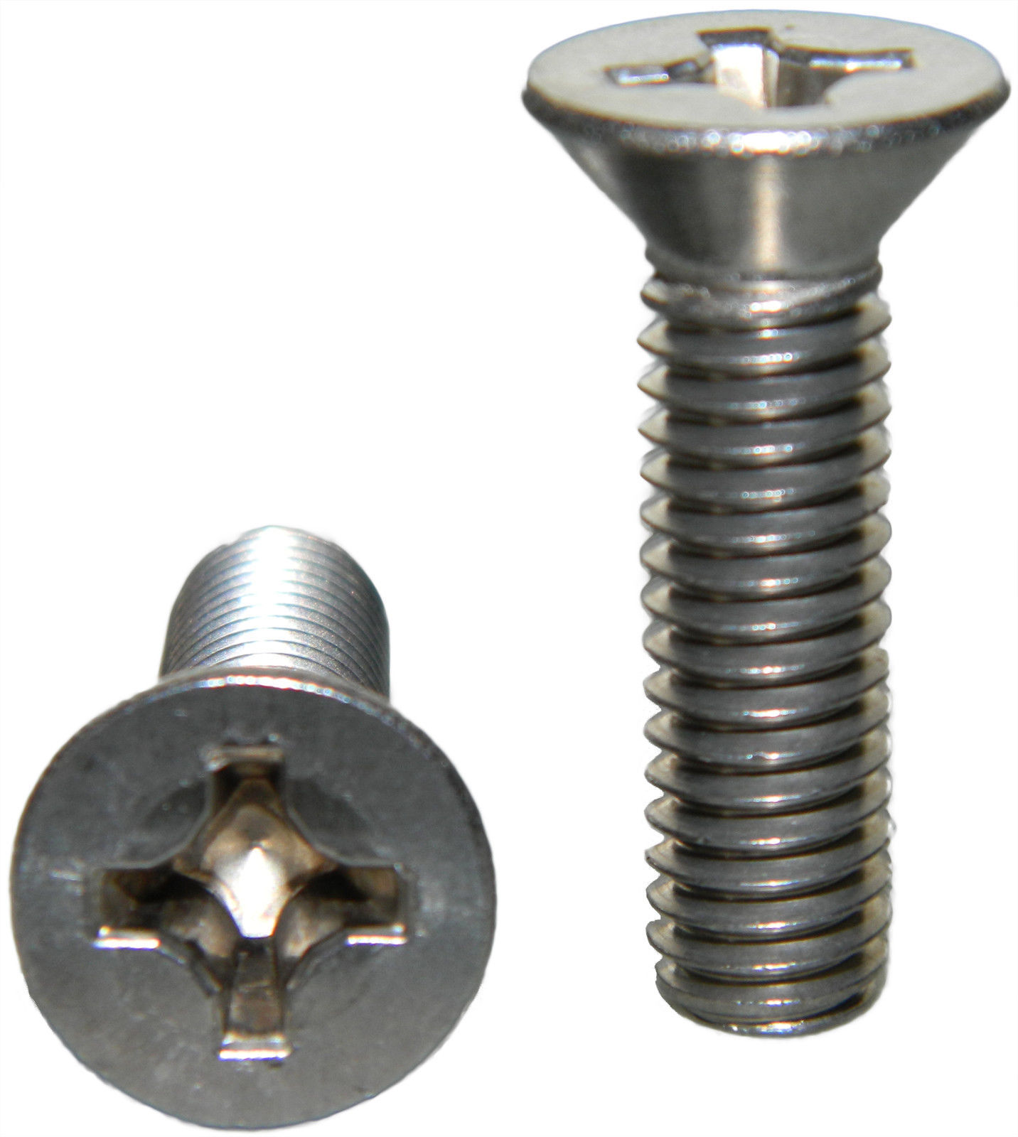 Stainless Steel Flat Head machine Screws 10-32 x 7/8