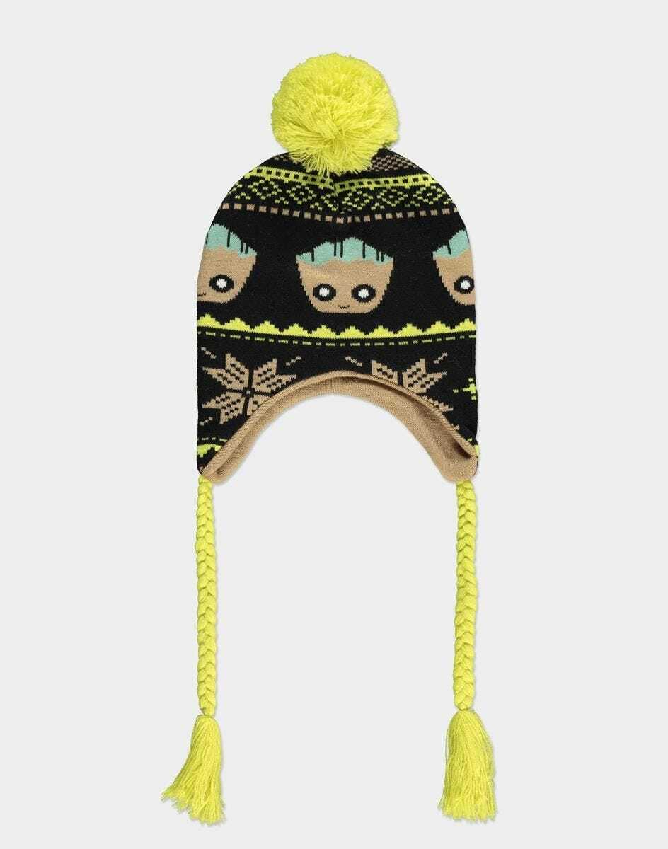 MARVEL COMICS GUARDIANS OF THE GALAXY GROOT SHERPA LAPLANDER STYLED BEANIE