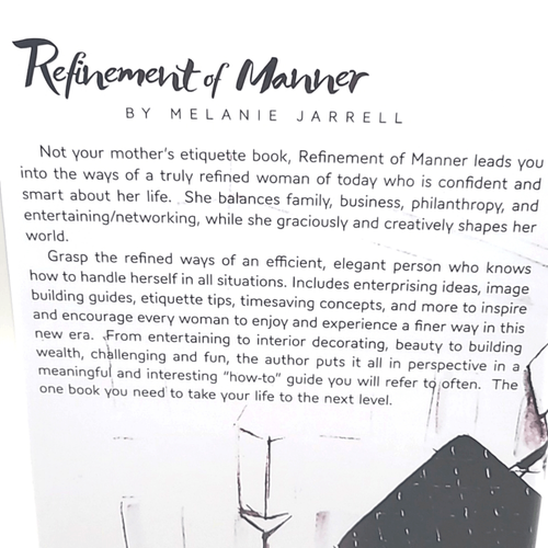Melanie Jarrell Verfeinerung der Manier, Buch über Manieren, Etikette & Eleganz Neu ohne Etikett - Bild 4 von 12