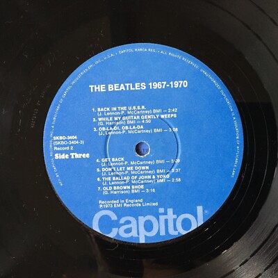The Beatles - 1967-1970 Double LP Vinyl Record Album Capitol SKBO