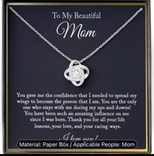 To My Mom Necklace, Mama, Gift From Son For Birthday, I Love Mom Mother Day Gift