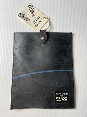 Recycled  Car Tire TUBA ERGIN For Brisa Bridgestone Lassa Bag 9  X 11  Rare