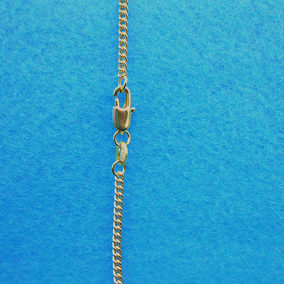 Collar de cadena plana para colgante de cadena llena de oro amarillo de 18 quilates de 16-30" 10 piezas Foto 3 de 4