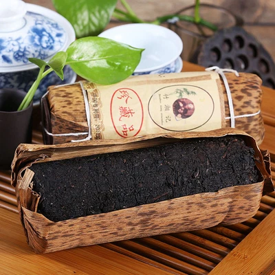 Black tea 165g Premium Nature The Antifatigue Hunan Auhua Brick Tea Decompress - Image 1 of 4