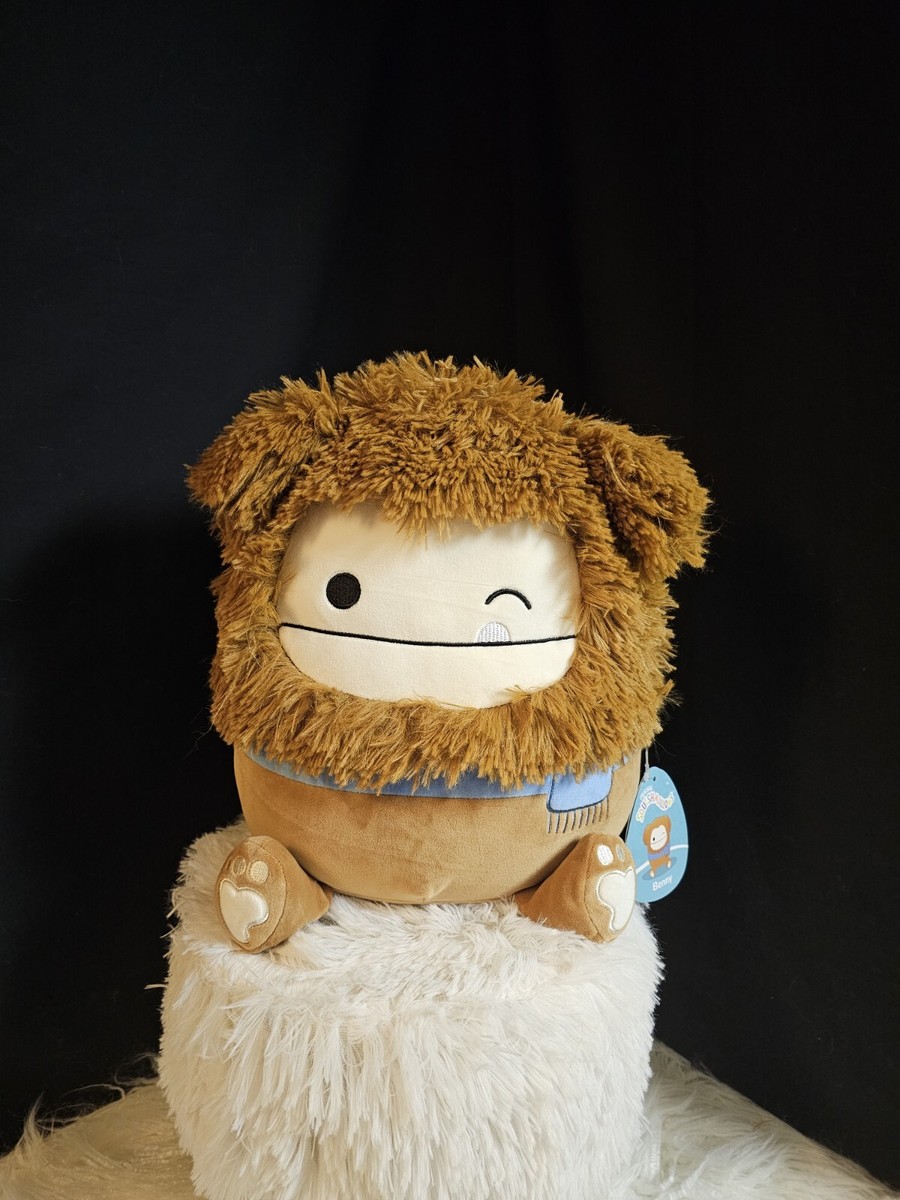 Squishmallows Benny The Bigfoot Winking With Blue Scarf 12 Inch