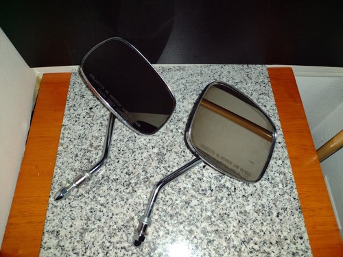 Harley Davidson Chrome Motorcycle Mirrors OEM Part #2514. Vintage HD Parts. - Picture 2 of 9