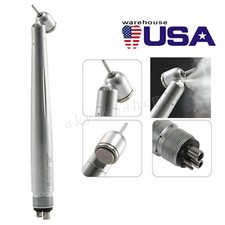 NSK Style Dental LED 45  Degree Surgical High Speed Handpiece Push Button 4 Hole