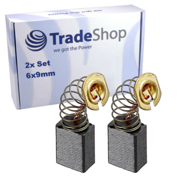 Schleifkohle Motorkohlen Mit Halterung Für Makita BDF446, BHP446, DDF446, DHP446, BDF456, BHP456, DDF456, DHP456 / Inkl. 2 Kohle-Bürsten (verbaut