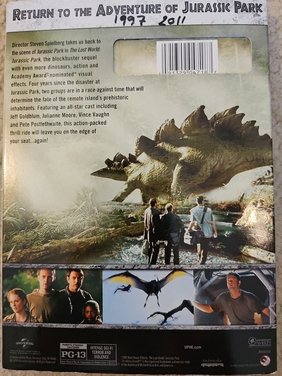 その他 Lost World [DVD] Jurassic Park The Lost World (DVD 2018) W/Slip Cover | eBay