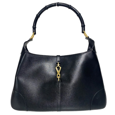 Gucci by Tom Ford Leather Jackie Bag W/ Bamboo Handle FW
