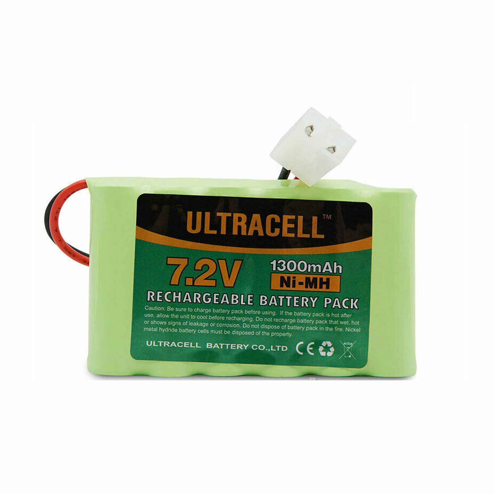 7.2V 1300mAh NiMH Cell Rechargeable Battery Pack Plug Ultracell Tamiya