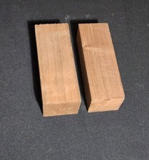  2 Dry Black Walnut Wood Turning Block Pocket Knife Handle Pen Blank USA 503